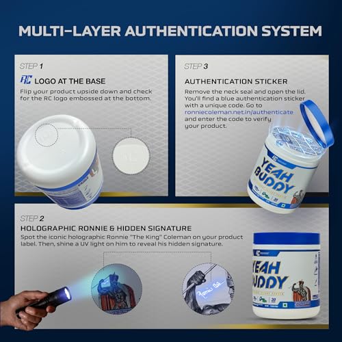 Image of Ronnie Coleman Signature Series Yeah Buddy Pre-Workout Powder, Green Apple (30 Servings, 270g / 0.59lbs) | Green Apple | 30 Servings (0.59lbs)