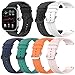 Watch Strap Compatible with Garmin Venu 2 Plus/Venu SQ Smart Watch Bands,Flexible Silicone Wristbands Quick Release Replacement Bands for Venu 2 Plus for Women Men,Durable and Sturdy