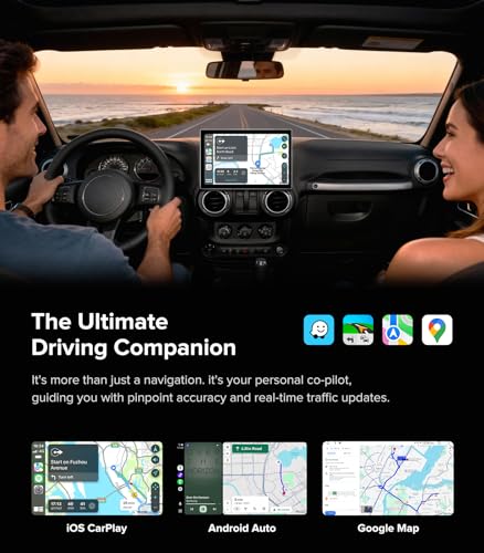 Radio para coche con pantalla 11.5 pulgadas compatible Jeep Wrangler JK miniatura 5