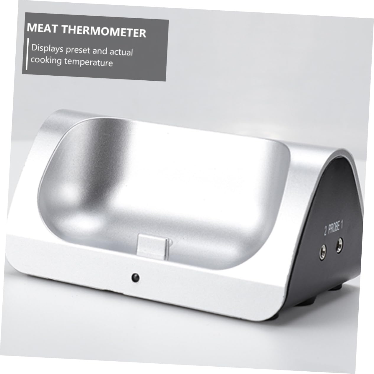Alipis Termómetro de Doble Sonda para Carne y Cocina Inalámbrico Pantalla de Temperatura Preprogramada y Control Remoto para Uso en Restaurantes y Barbacoas