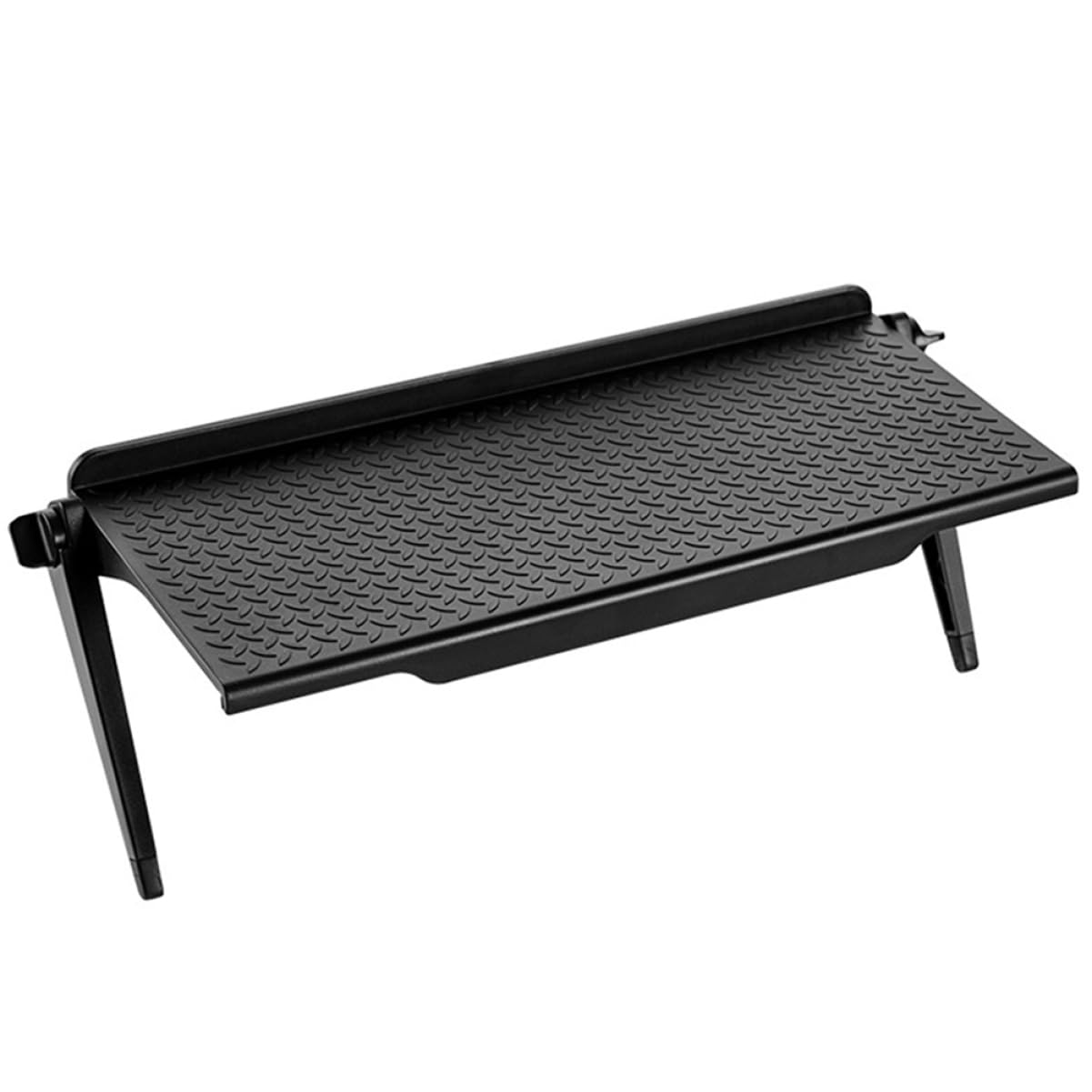 Étagère pour écran multifonctionnelle : support de moniteur noir avec rangement