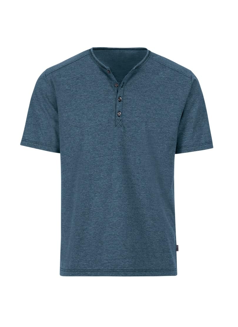 TRIGEMA T-Shirt mit Knopfleiste Deluxe Baumwolle