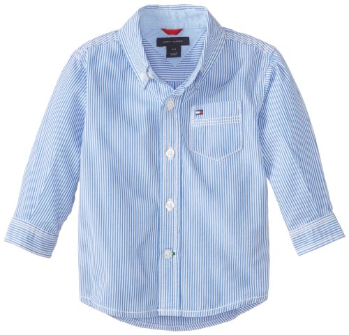 Long Sleeve Woven Shirt, Collar & Chest Pocket