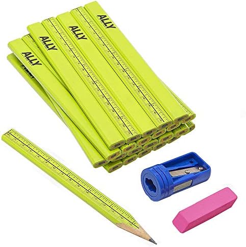 ALLY Tools 24 PC Neon Green Carpenter Pencil Kit