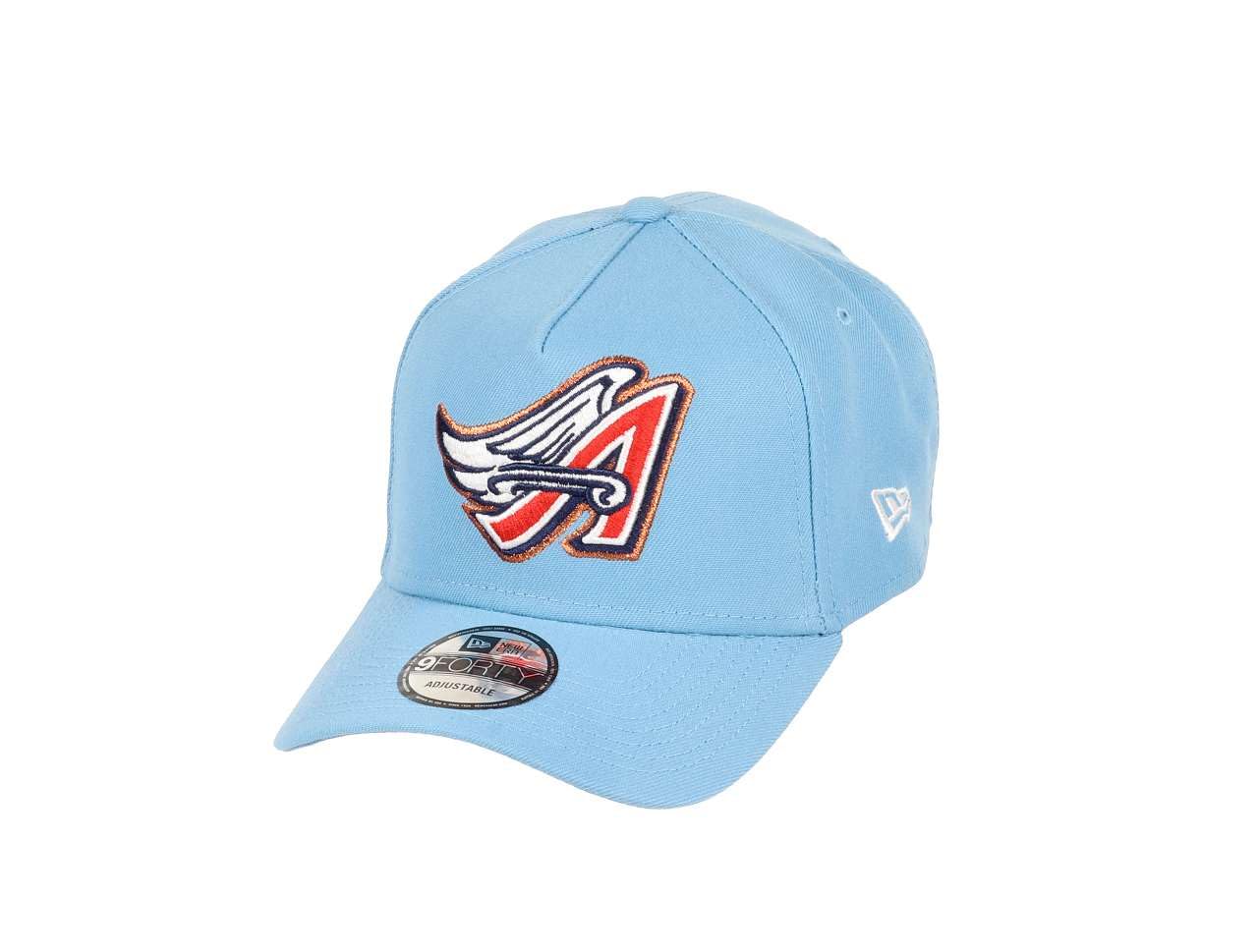 New Era Anaheim Angels MLB Cooperstown SkyBlue White 9Forty A-Frame Snapback Cap โ image 1