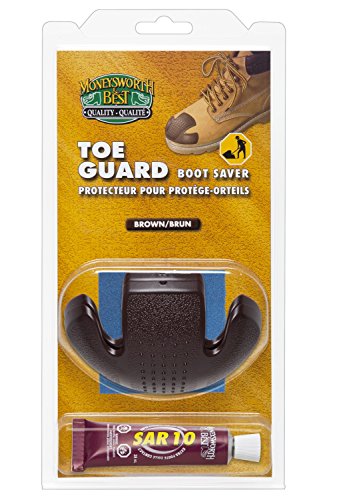 Moneysworth & Best Toe Guard Boot Saver, Brown, Small