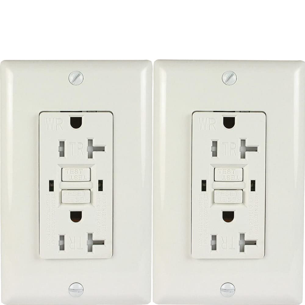 Outdoor 20 Amp GFCI Receptacle 2 Pack TR Tamper Resistant, from Ontario, No Duty, cUL Canada
