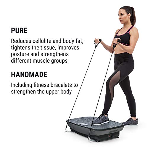 KLAR FIT Klarfit Vib 1000 - Vibrationsplatte, Vibrationstrainer, Fitnessgerät, 30 Intensitätsstufen, Trainingscomputer… – Bild 5