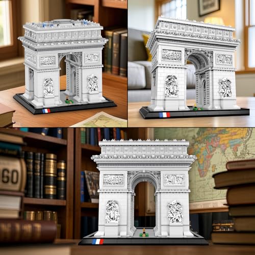 Reobrix Architecture Arc de Triomphe Building Set, Paris City Landmark Building Model Kit 66024, Famous Historical Building Collection & Display, Gift for 14+ Adults, Travel and Art Lovers (3395 PCS) - Image 4