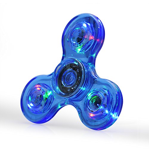 FIGROL LED Light Fidget Spinner,Rainbow Fidget Toy Light Finger Hand Spinner for Kids