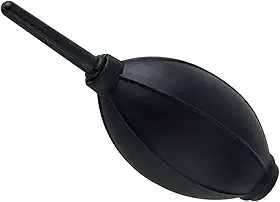 Super soprador de ar de silicone com ponta macia, limpador de poeira, inclui pano de limpeza de microfibra, soprador de lâmpada para sensor de lente SLR digital, telas LCD, instrumentos musicais