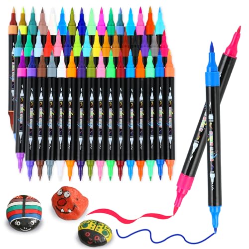 Amazon | アクリルマーカー セット 48色 カラーペン 水性ペン 毒性無し