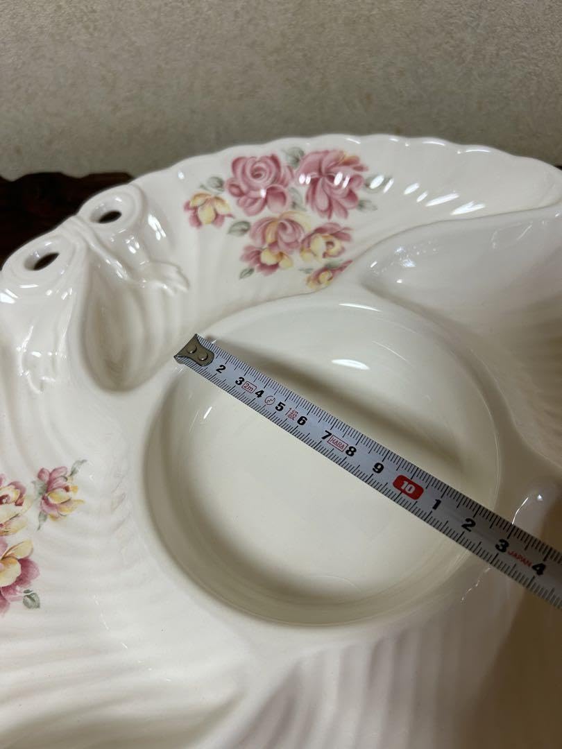 Amazon.co.jp: 昭和レトロ オードブル皿 HANAGEN JAPAN 食器 花柄