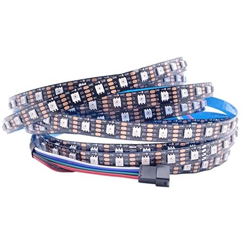 Tira LED RGB APA102 5m 60 LEDs IP30 PCB Negro DC5V miniatura 2