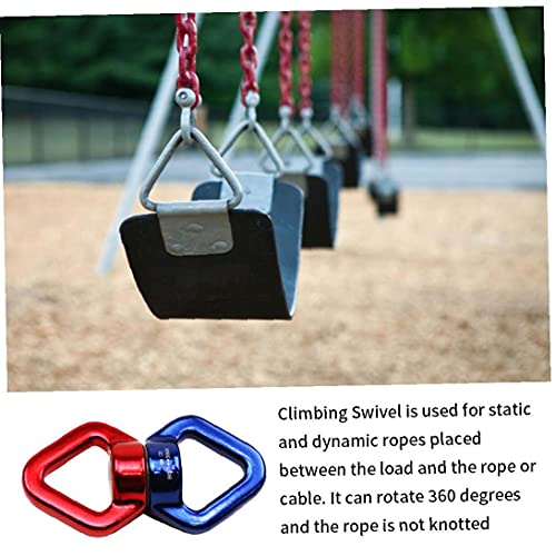 Touw Swivel Connector 30KN Swing Swivel Magnesiumlegering Micro Rotator Swing Spinner Climbing Carabiner voor training… - Afbeelding 3