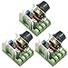 Gebildet 3pcs AC 110V-220V 2000W SCR Modulo Regolatore di Tensione Elettronico ad Alta Potenza Regolatore di Velocità del Motore 25A Dimmer LED Ultra Piccolo con Manopola di Controllo Della Velocità