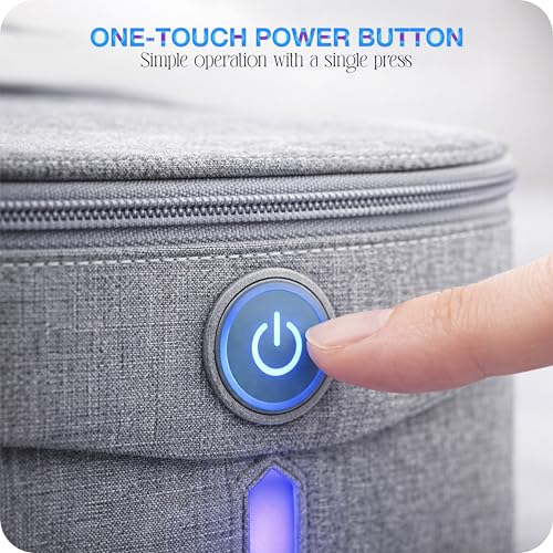 Image of Brookstone UV Light Bag, Portable Sterilizing Bag for Everyday Items, Including Smart Phones, Masks and Small Gadgets, Quick Sterilization