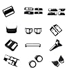 for Toyota Land Cruiser Prado 250 J250 2024-2025 LHD Glossy Black Interior Accessories Kit Trims 22pcs Car Accessories (Only fit for Circular Steering Wheel)