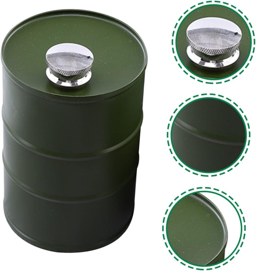 Ciieeo 750ml Stainless Steel Camping Flask Leak-Proof Design Outdoor Liquor Container for Hiking and Travel Creative Pocket Wine Canteen Portable Liquor Accessory