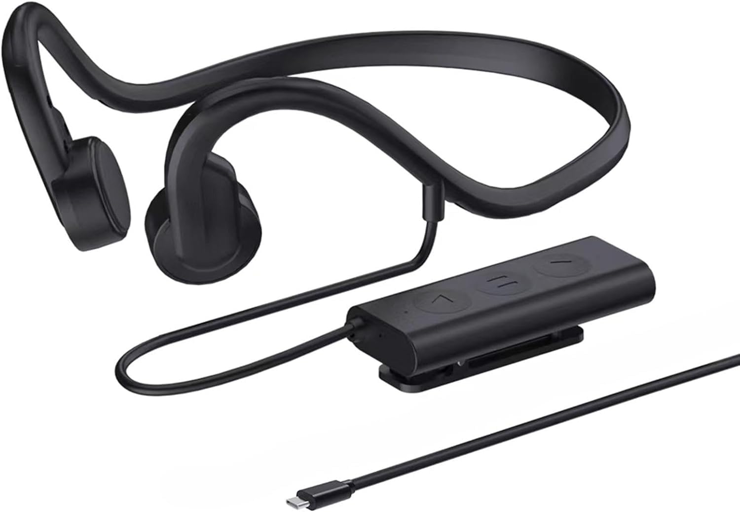Cuffie condutturate ossee cablate, Auricolari Auricolari Aperti con Microfono, IP68 Resistente al Sudore per la Gestione della Palestra da Trekking da Allenamento in Bicicletta,Type c