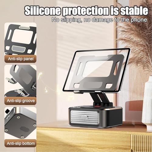 Support de tablette pliable pour table de chevet et voyage avec son stéréo - 3