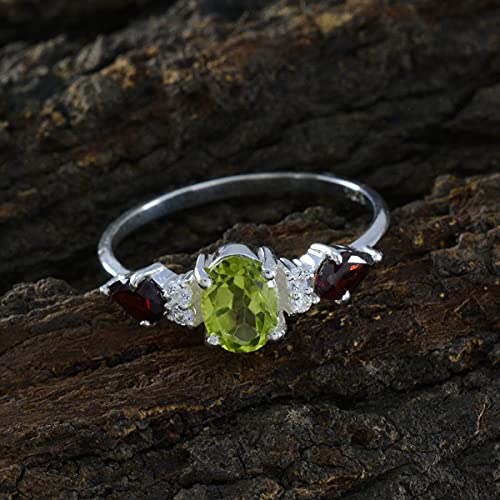 Bague en argent 925 avec multi-cz naturelles pour maman
