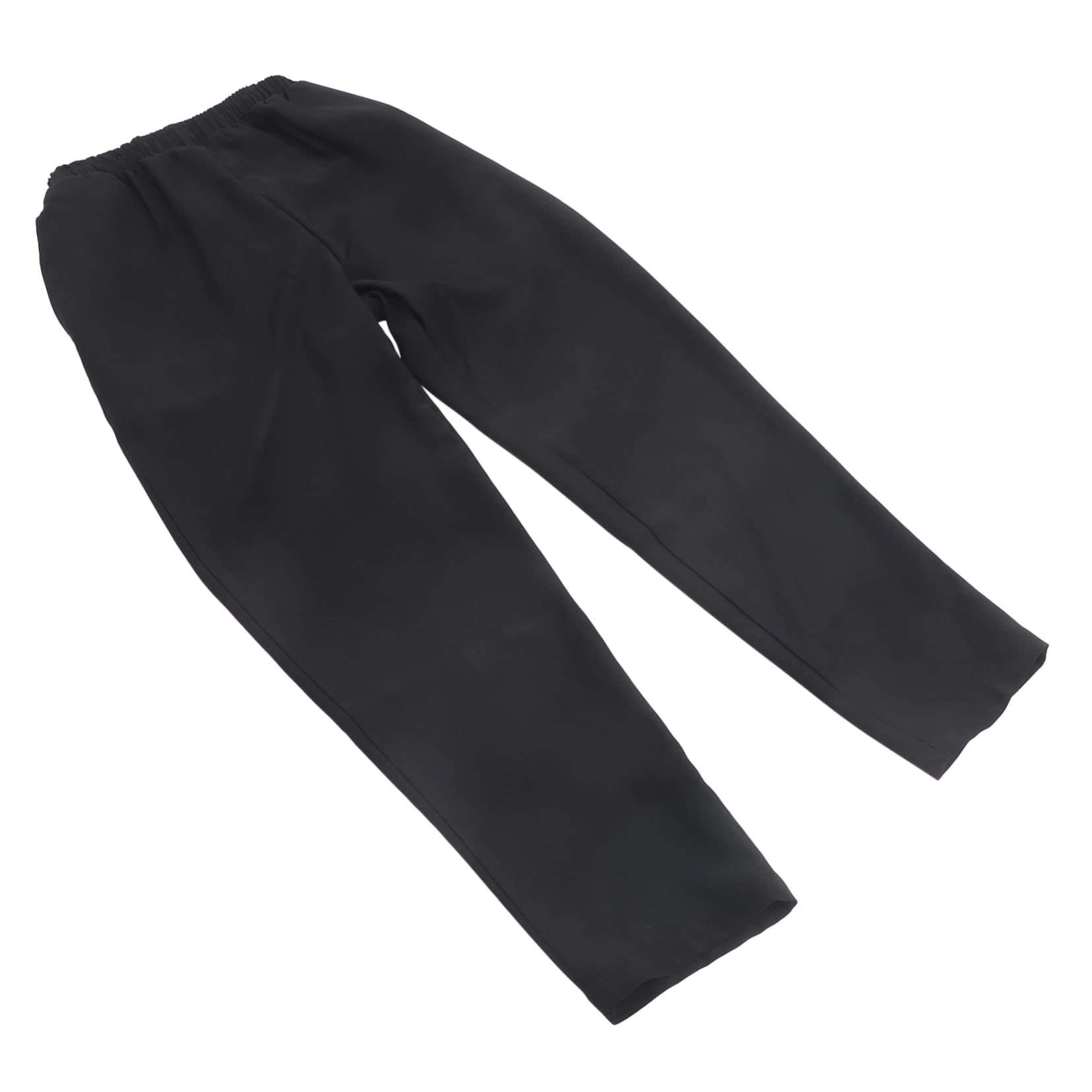 CLISPEED Pantalon de Chef Unisexe Noir en Polyester Respirant et Résistant à l'huile, Cuisine et Restaurant, en Tailles L, XL, XXL, XXXL