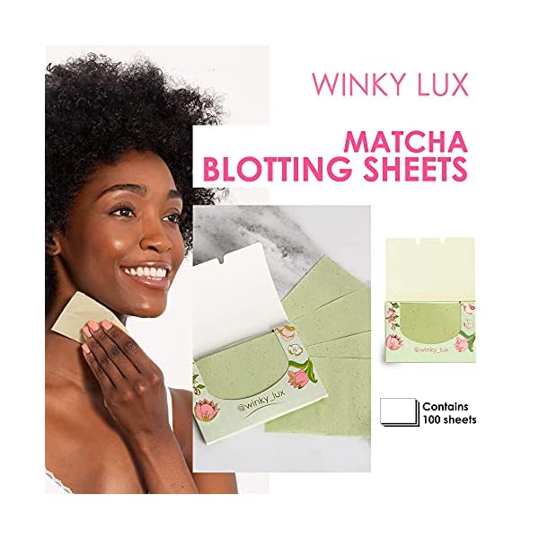 Winky-Lux-Matcha-Blotting-Paper-Oil-Blotting-Sheets-with-Green-Tea-Extract Matcha Oil Blotting Sheets