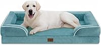 Vista 101 de Comfort Expression - Cama ortopédica para perros extragrandes, 42 x 30 pulgadas, cama impermeable y de apoyo de espuma con cojines removibles, sofá