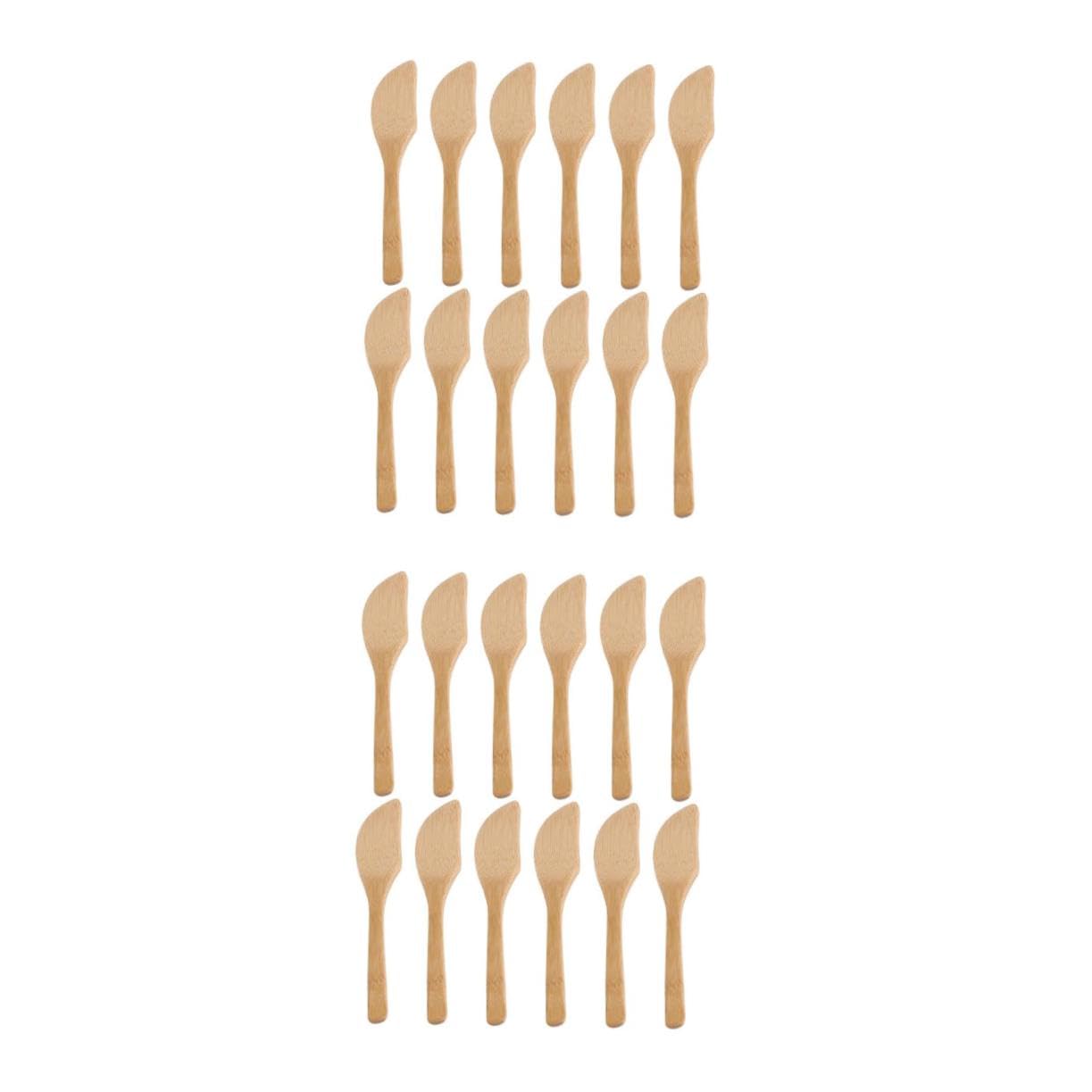 STOBAZA 2sets Practical Cheese Spreader Set Jam Spatulas Dumpling Spoons for Serving 12pcs*2
