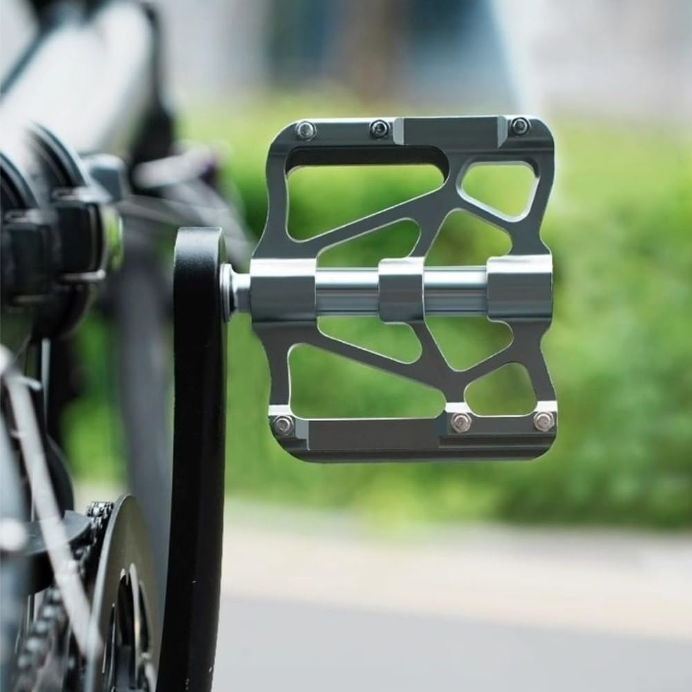 Pedales de bicicleta de montaña con rosca de 9/16 pulgadas, plataforma ancha de 92 mm, 3 rodamientos sellados, cuerpo de aleación de aluminio para ciclismo de terreno