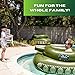 The Original Pool Punisher Inflatable Pool Float - Tank Floatie w/Functional Pump-Action Water Cannon - Blast Water up to 50 ft! - Durable Pool Floats for Adults & Kids Ages 5+