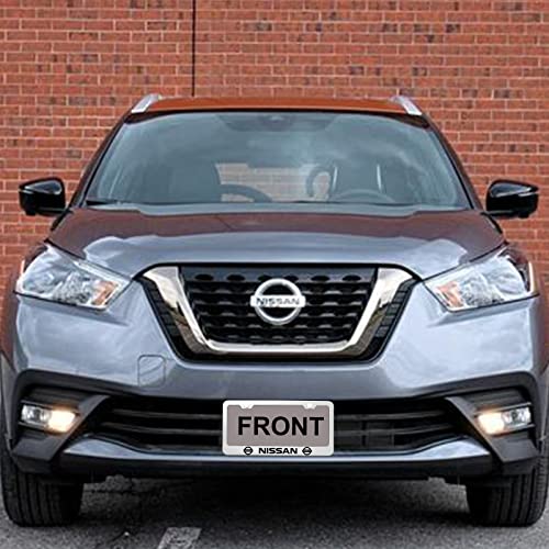 2 Pcs Fit Nissan License Plate Frames,Car Tag License Plate Cover For Nissan,Universal Usa Standard Licenses Frame Tag With Screw Caps(Silver) #TOP6