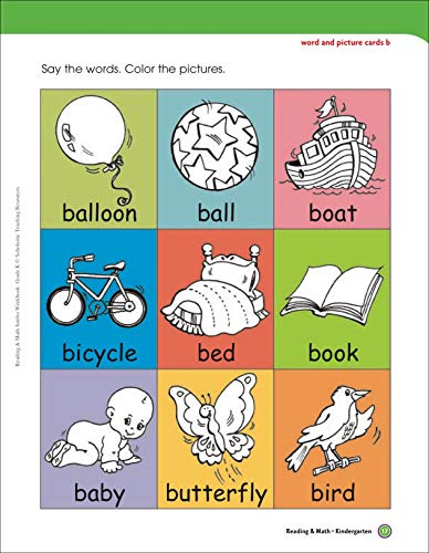 Reading & Math Jumbo Workbook: Grade K