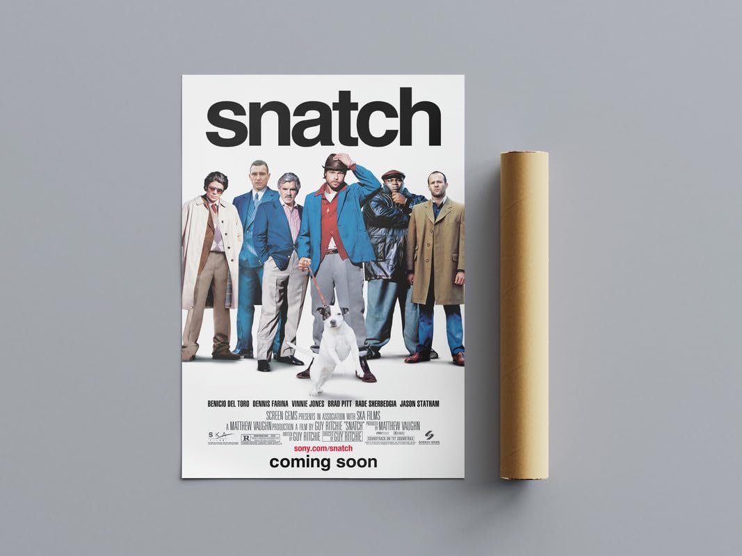 Pixie Posters Multi Colour All Time Great Movie Posters Snatch Wall Art (A3 Size 29.7Cmx42cm)