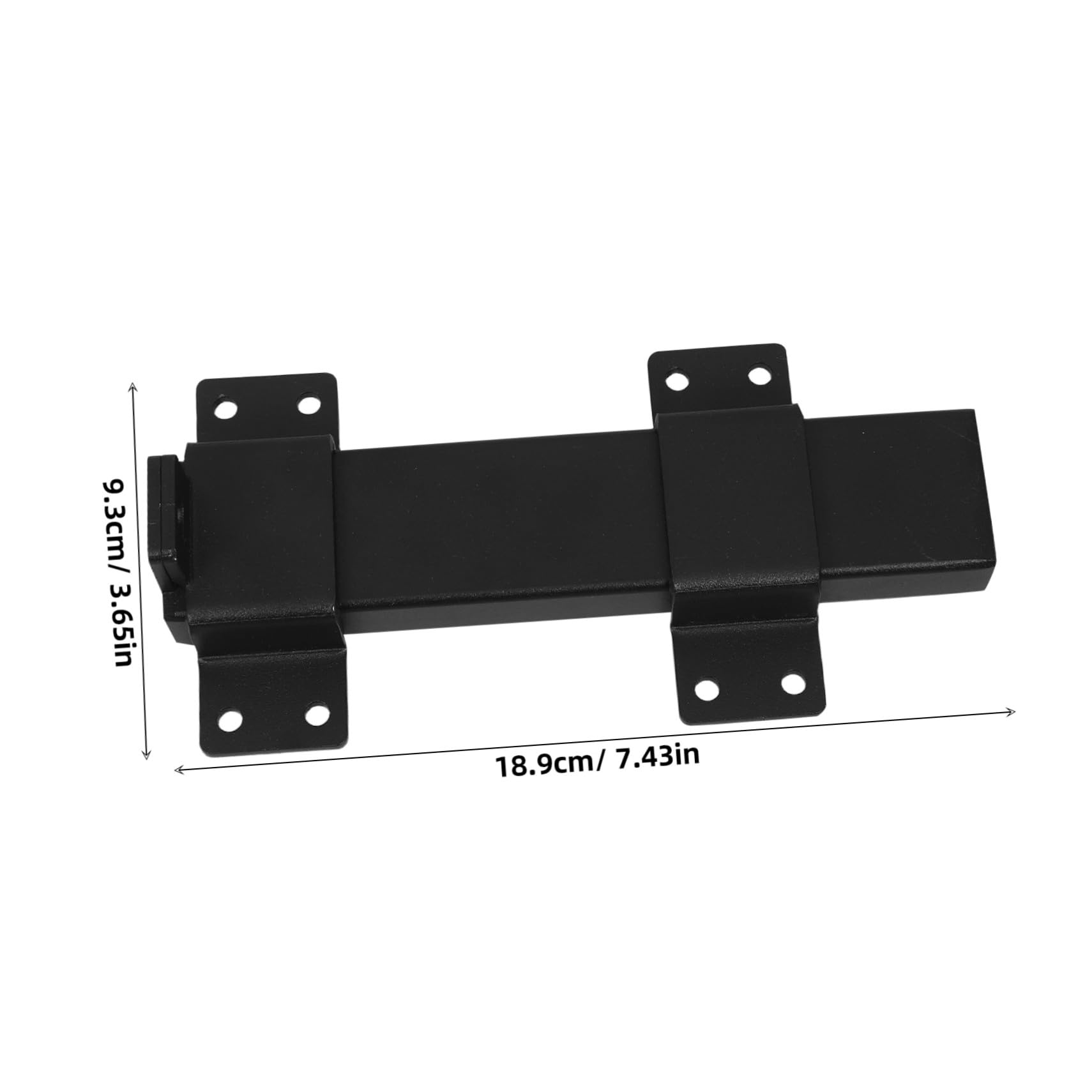 Mipcase Serratura Della Porta Di Sicurezza Chiusura a Chiavistello Scorrevole Black