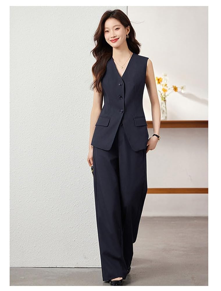 Amazon | [ANXIACWR] スーツ レディース セットアップ ベスト 2