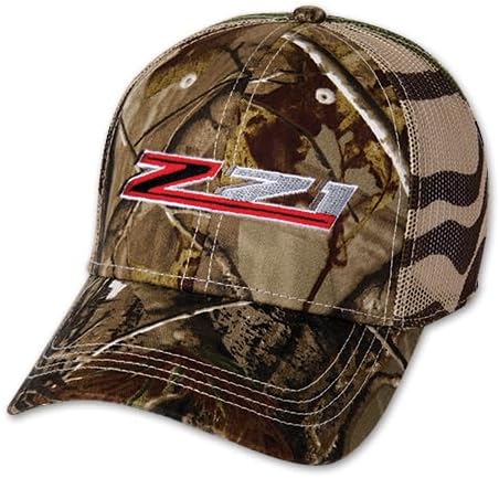 Chevrolet Z71 Camo Flag Back Hat - Chevy Trucker Snapback Cap
