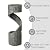 Glitzhome Decorative Tiered Outdoor Water Fountain with LED Light Vintage Curved Waterfall Fountain with Stone Planter Rustic Decor for Garden Patio Deck Porch, 40”H