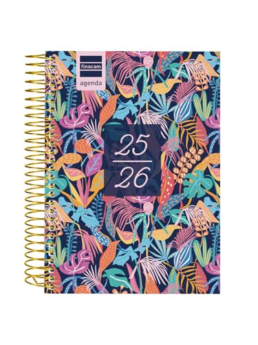 Finocam - Agenda Gamma Curso 2025 2026 1 Día Página Septiembre 2025 - Junio 2026 (curso lectivo) + Julio y Agosto resumidos Tropical Portugués