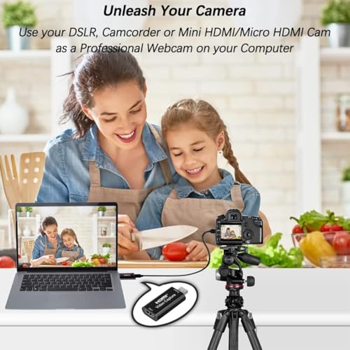 Image of BigPlayer USB 2.0 HDMI Video Capture Card HDMI to USB Converter for Streaming, Recording, Game Capture, Video Editing - Supports 1080p, Plug & Play