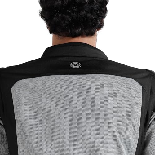 Image of Royal Enfield Crossroader V2 Riding Jacket | Protectors: RE Ergo Pro-Tech CE Level 2- Elbows & Shoulders with Titanium sliders | CE Level 2 Back protector | CE Level 1 chest protectors| LIGHT GREY XL
