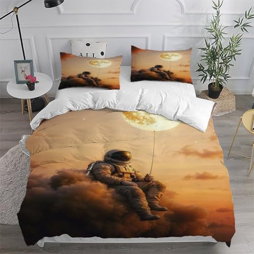 Housse de couette 200x200 microfibre zippée thème espace ado - 6