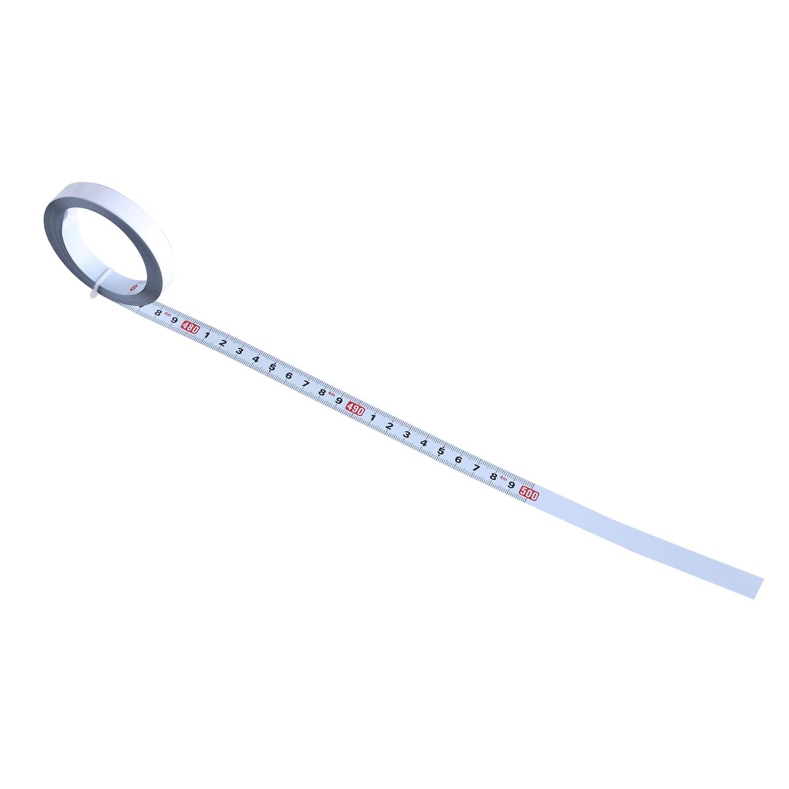 Kalttoy 5 Meters Forward Steel Self-Adhesive Measuring Tape, Metric Scale Workbench Ruler, Sticker Measure Tape With Adhesive Backing Measuring Metric