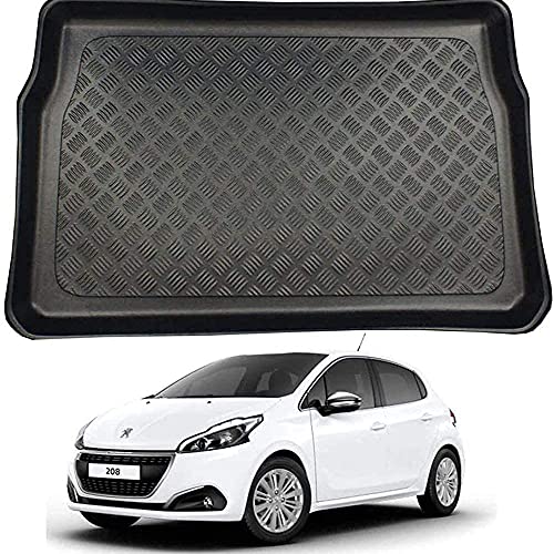 Alfombra Goma Maletero Alfombrillas de arranque trasero del coche for Peugeot 208 Cover