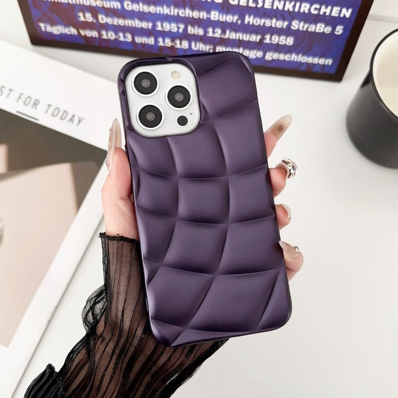 LuxuryKase LK126 Spherical Hemisphere Shape Case for iPhone 13 Pro (TPU | Purple)