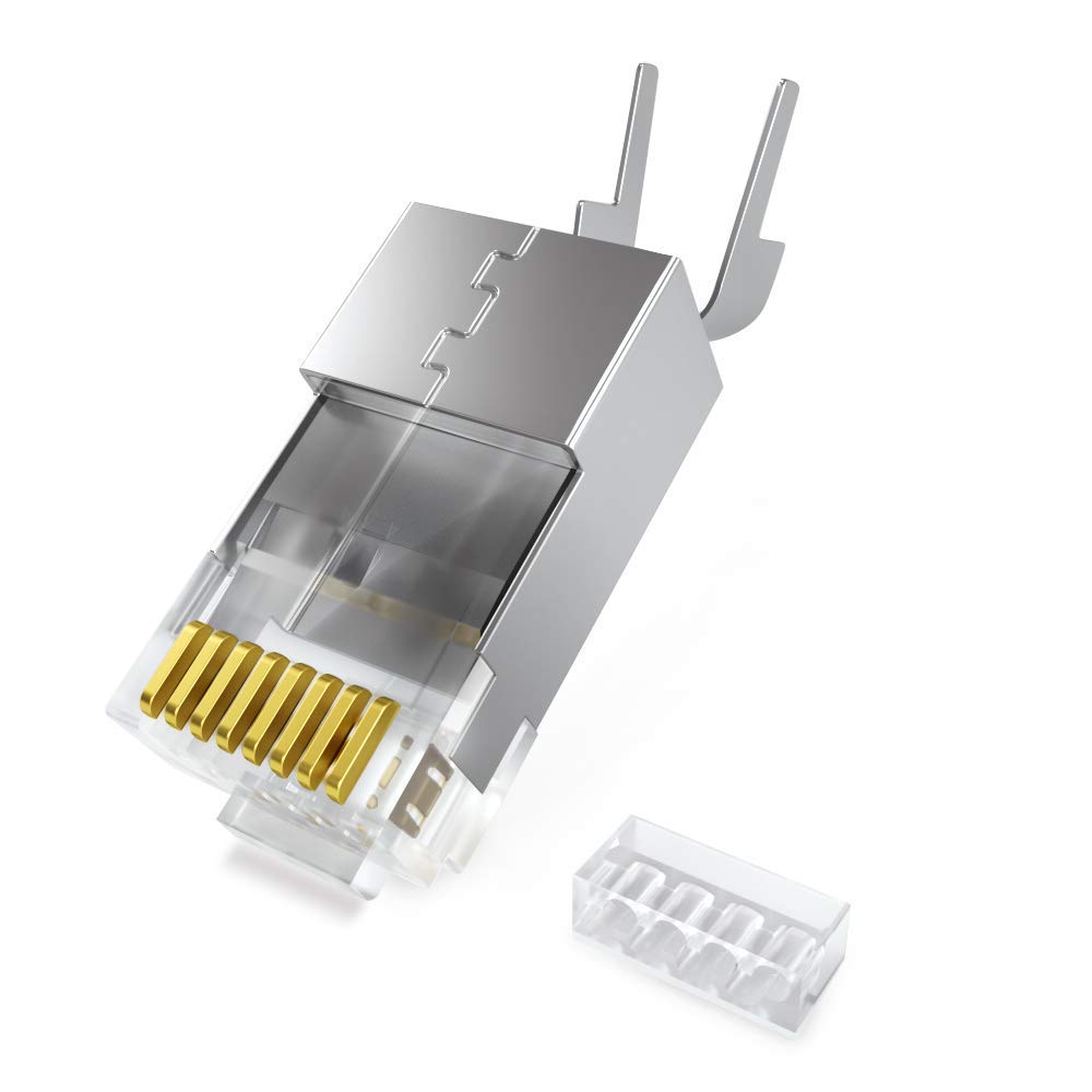 MaK WOrLD CAT7 Cat 7 Metal Shielded RJ45 Plug Connector FTP 8P8C Modular Network Plug Connector,Gold (B08KN8L2DD) Amazon Price History, Amazon Price Tracker