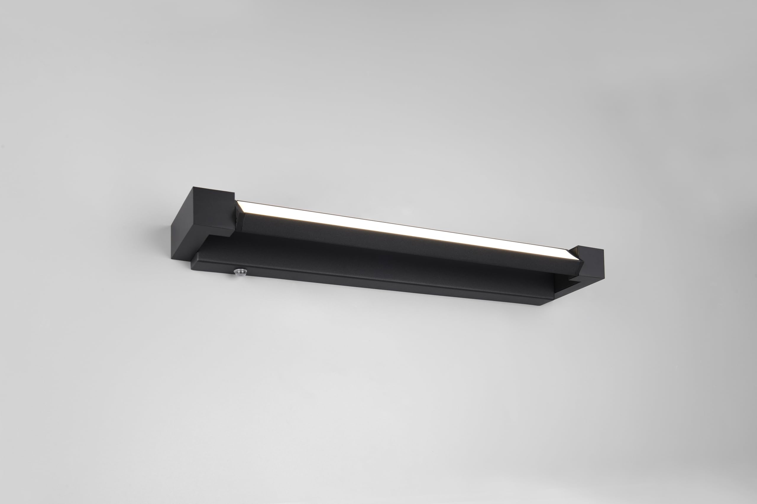 Trio Leuchten FABRIZIO LED Applique de salle de bain 9W Aluminium Noir mat Dimmable Couleur réglable
