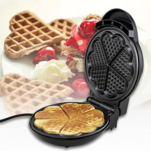 LIVIA Waffeleisen für schöne Herzwaffeln | Elektrischer Waffle Maker mit stufenlos wählbarer Bräunungsgrad… – Bild 4
