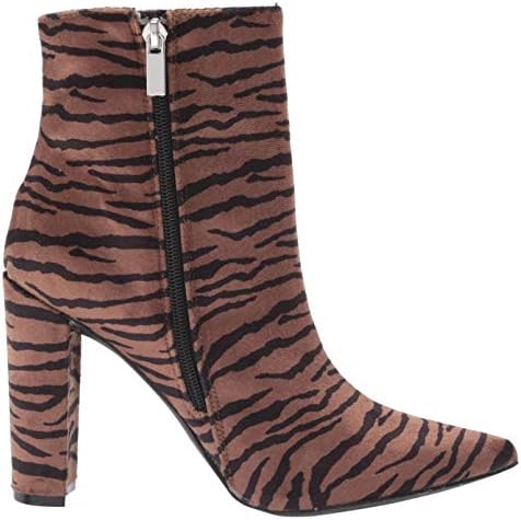 Rampage Women's Fashion Heeled Boot, Tan/Black, 6 | Image 5
